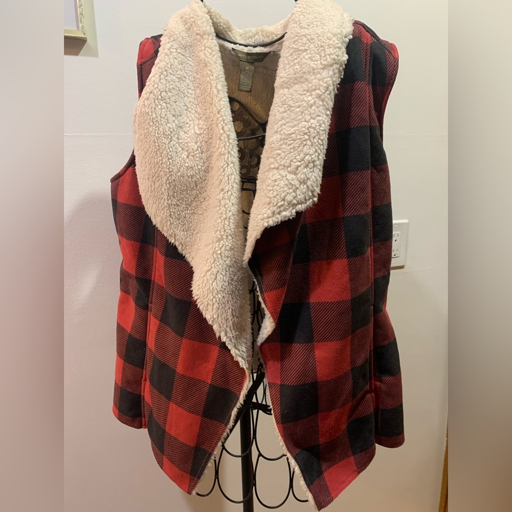 Women’s Bit & Bridle Checked Vest- M